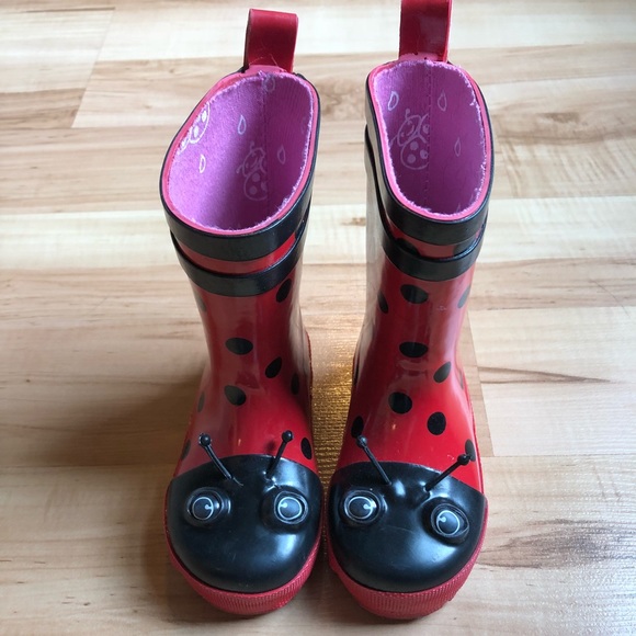 ladybug rain boots
